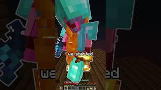 Fighting a TP trapper in Minecraft