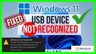  How to Fix USB Device Not Recognized in Windows 11 FAST