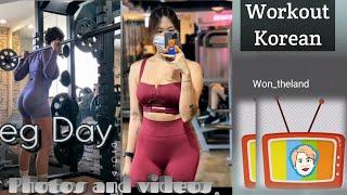 Mbak Cantik workout Korea won_theland wooww.... #viral #workout #korea