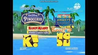 Sneak Peeks Menu to Mickey Mouse Clubhouse Mickey’s Big Splash 2009 DVD March 3 2009 version
