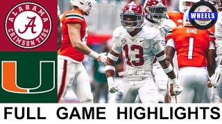 #1 Alabama vs #14 Miami Highlights  College Football Week 1  2021 College Football Highlights