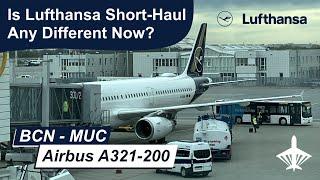 TRIP REPORT  Lufthansa LH1819  Barcelona - Munich  Airbus A321-200  D-AISF  Economy