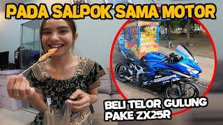 PERTAMA KALI DEWI NGIDAM CHERRY BELI MAKANAN SD PAKE ZX25R‼️