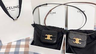 Celine mini triomphe unboxing 開箱