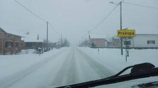 Snijeg pada bez prestanka Zimska služba u Glini neprekidno radi 17.1.2017