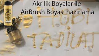 Multisurface Cadence tarzi Akrilik Boyalarla Air Brush Boyasi Nasil Hazirlanir?