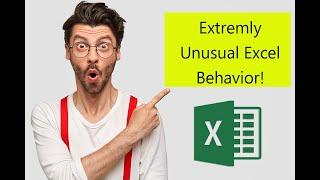 Very Unexpected Excel Behavior You MUST See   #excel #exceltricks #shorts