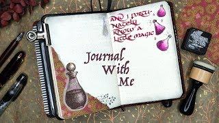 Journal With Me #12 A Little Magic love potion art journal