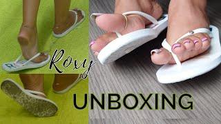 ●Unboxing & Review● Roxy White Flip-Flops & A New Toe-ring