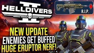 Helldivers 2 - New Balancing Update Buffs Enemies Nerfs Eruptor and More