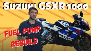 How to rebuild Suzuki GSXR 1000 fuel pump 2001-2004 using the Quantum Fuel Systems Kit 255LPH
