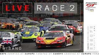 LIVE  Race 2  Misano  Fanatec GT Europe 2024 English