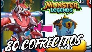 80 COFRECITOS MAS ALPINOS APERTURA ¿CUANTOS MITICOS SALDRAN?- MONSTER LEGENDS