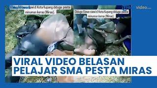 Viral Video Belasan Pelajar SMA di Kupang Pesta Miras hingga Mabuk Terkapar di Semak Belukar