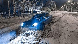 Mazda RX-8 на 2JZ - Дрифт в снегопад или как убрать тачку в отбойник  Делаем kiss the wall