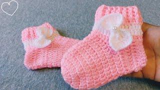 كروشيه جوارب أطفال سهلة للمبتدئين خطوة بخطوةeasy crochet for beginners