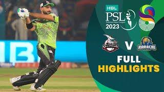 Full Highlights  Lahore Qalandars vs Karachi Kings  Match 30  HBL PSL 8  MI2T