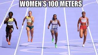 Julien Alfred & ShaCarri Richardson SHOWDOWN In Womens 100 Meters Finals  2024 Olympics