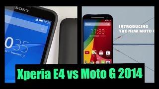 Sony Xperia E4 vs Moto G 2014 Spec Comparison