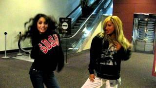 Ashley Tisdale - Ashley Tisdale and Vanessa Hudgens singing Wind It Up Gwen Stefani cover