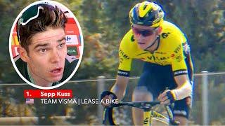 Wout van Aert SHOCKED by Sepp Kuss CRAZY Pulls  Vuelta a Espana 2024 Stage 7