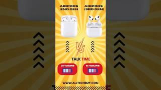 Short Comparison Air Pods 2nd Generation Vs Air Pods 3rd Generation Click  to Watch Detailed Video