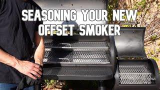 Seasoning your New Offset Smoker  Chargriller Grand Champ XD Initial Burn