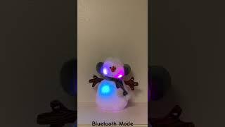 Sound N Light Bluetooth Snowman Speaker Bluetooth On