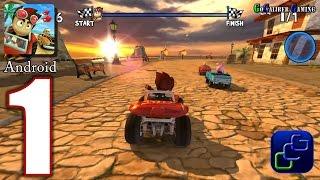 Beach Buggy Racing Android Walkthrough - Gameplay Part 1 - Easy Street 1-4 HIGH Graphics