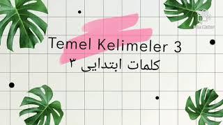 Temel Kelimeler 3  Mevsimler Doğa Hayvanlar Sebze-Meyve