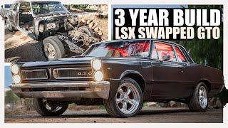 BUILDING A LS SWAPPED PONTIAC GTO MUSCLE CAR IN 15 MINUTES