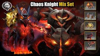 Dota 2 Chaos Knight Mix Set Talons of the Endless Storm Mount + FandomGolden Chaos Fulcrum +Diabolic