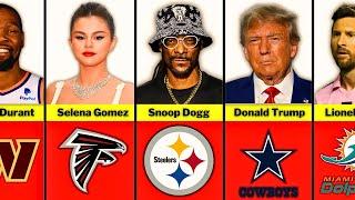 Celebrities and Their Favourite NFL Teams - PART 2