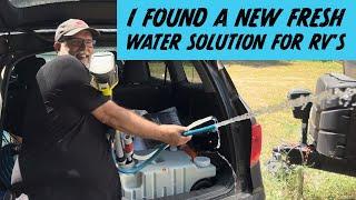 A New Fresh Water Solution for RV Boondocking Save Time & Your Back #rv #rvlife
