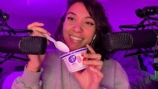 Mouth Sounds Brought to You by Yogurt  ASMR