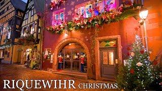 RIQUEWIHR  The Most Fairytale Christmas Experience In Alsace France 4K  Captions 