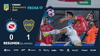 #TorneoBinance 2023  Fecha 17  resumen de Argentinos - Boca