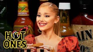 Ariana Grande Hits A High Note While Eating Spicy Wings Hot Ones