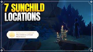 7 Sunchild Locations  The Phaethons Syrtos Sequel  World Quests and Puzzles 【Genshin Impact】