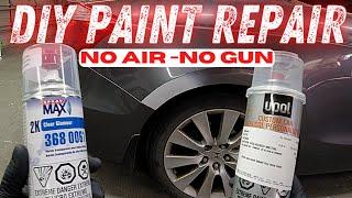 How to SPOT PAINT a car with SPRAY PAINT and CLEAR for amazing results