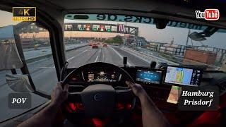 POV  ASMR Truck driving. Returning home for the weekend. 4K