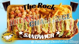 The Rock Sandwich Challenge @ FEELINGS SANDWICH SHOP 菲尼斯三明治大胃王挑戰 Dining Bro吃飯兄弟サンドイッチemparedado