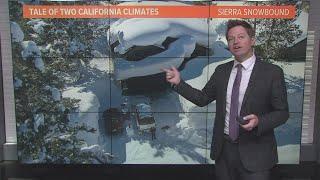 California Winter Weather Watch  Sierra snow and valley rain continue this week