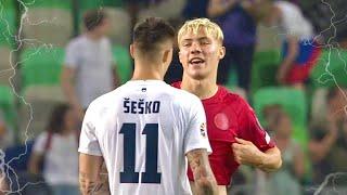 Benjamin Šeško vs Rasmus Højlund  BIG EURO 2024 DUEL  