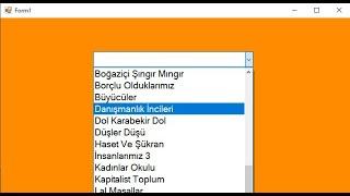 C# Veritabanından Combobox a Veri Çekme