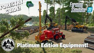 BIG YARDER OPERATION  Forestry Guide  Farming Simulator 22  Platinum DLC