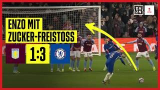 Traumtore ebnen Blues den Weg in nächste Runde Aston Villa - FC Chelsea  FA Cup  DAZN Highlights