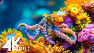 Aquarium 4K VIDEO ULTRA HD - Beautiful Coral Reef Fish - Relaxing Sleep Music