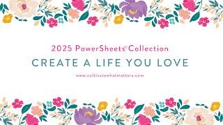 2025 Powersheets Whats New in This Years Goal Planner Pages LIVE  Replay