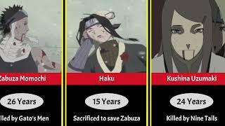 Age of Death of NarutoBoruto Characters